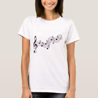 Camiseta notas musicais