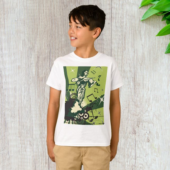 Camiseta Notas Musicais do Violin Player (Criador carregado)