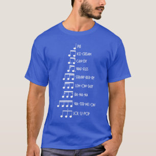 Camiseta Notas musicais engraçadas Orquestra Música Consoan