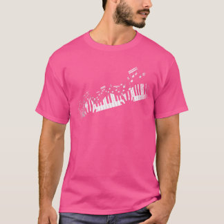 Camiseta Notas Musicais Instrumento Musical Presente para P
