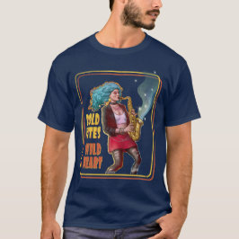 Camiseta Notas Ousadas, Coração Selvagem – Garota do Saxofo