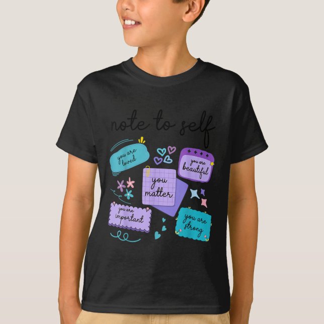 Camiseta Note To Self You Suicide Prevention Awareness  (Frente)