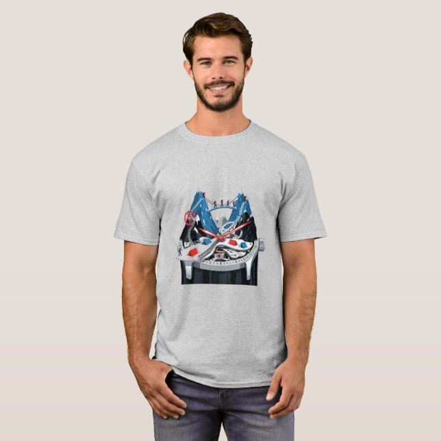 Camiseta Notebook Adventure in Time Mountain (Frente Completa)
