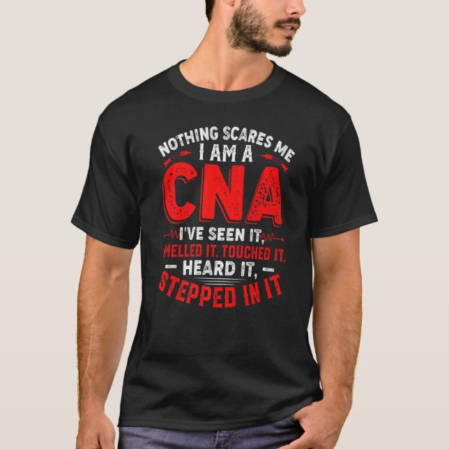 Camiseta Notei Que Me Assusta Eu Sou Um Fio De Enfermagem C (Frente)