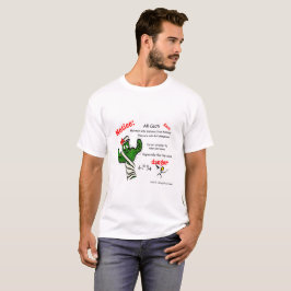 Camiseta Notem todos os Cactos - Os humanos são perigosos!