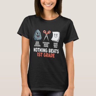 Camiseta Nothing Beats 1st Grade Funny Back to School Kids 