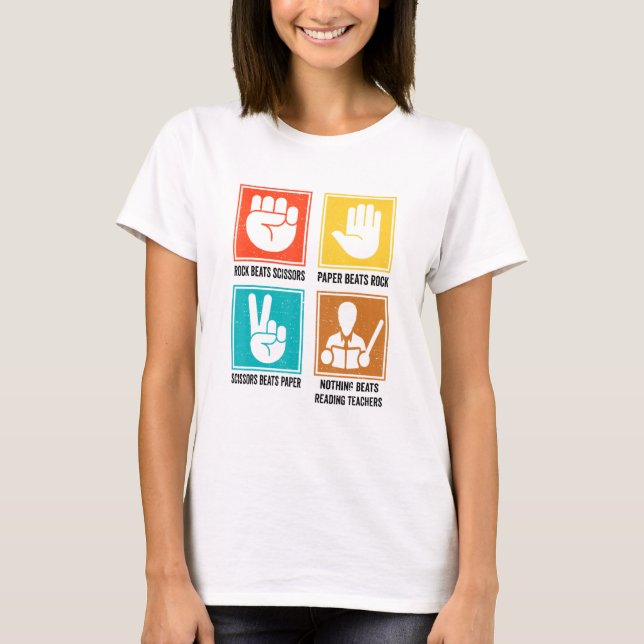 Camiseta Nothing Beats Reading Teachers Reading Tutor Instr (Frente)