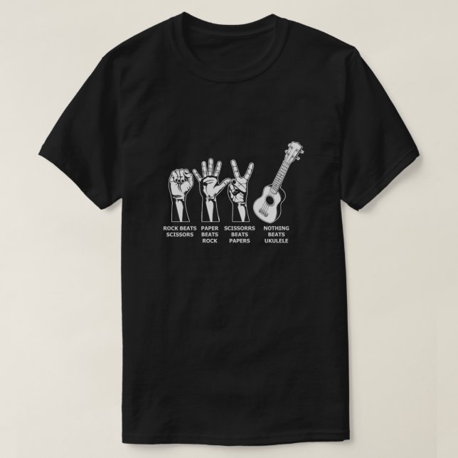 Camiseta Nothing Beats Ukulele Uke Acoustic Instrument Gift (Frente do Design)