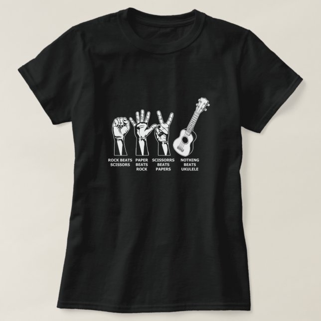 Camiseta Nothing Beats Ukulele Uke Acoustic Instrument Gift (Frente do Design)