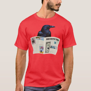 Camiseta Notícias de última hora Raven TShirtJornal Brea