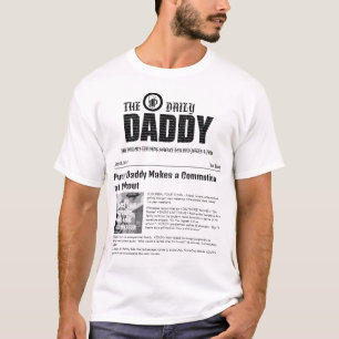 Camiseta 'Notícias Diárias do Papai', onde Papais Engraçado