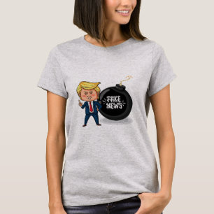 Camiseta Notícias Falsas de Trump