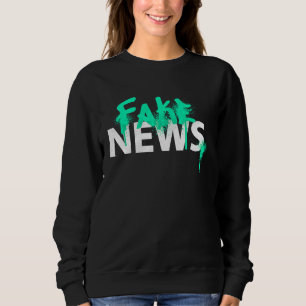 Camiseta Notícias falsas protesto político tinta spray graf