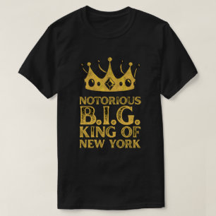Camiseta Notório B.I.G. Rei da Coroa Amarela de Nova Iorque