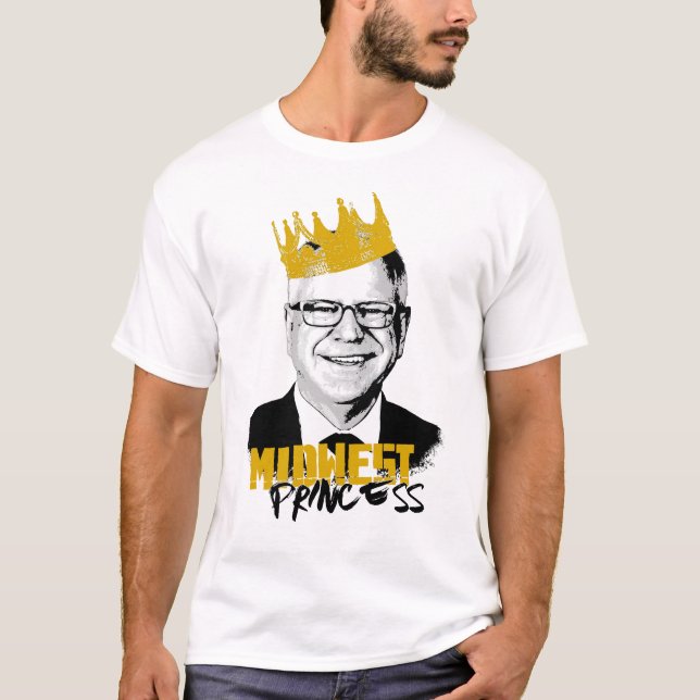 Camiseta Notório Tim Walz - Princesa do Centro-Oeste (Frente)