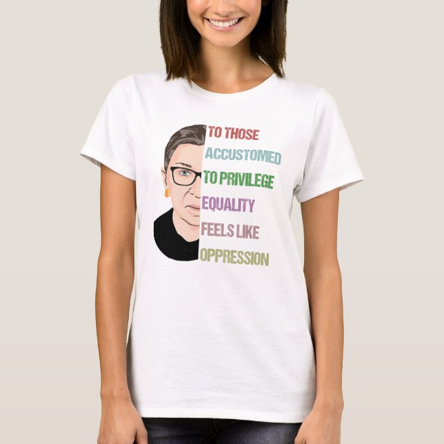 Camiseta Notorioso Poster RBG, Ruth Bader Ginsburg (Frente)