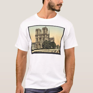 Camiseta Notre Dame, clássico Photochrom de Paris, France