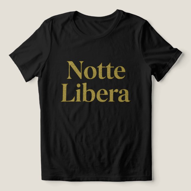 Camiseta Notte Libera (Design frontal)
