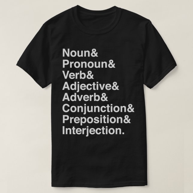 Camiseta Noun amp Pronoun (Frente do Design)
