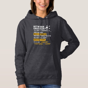 Camiseta Noun Engenheiro de rede Engraçado Hoodie Tech