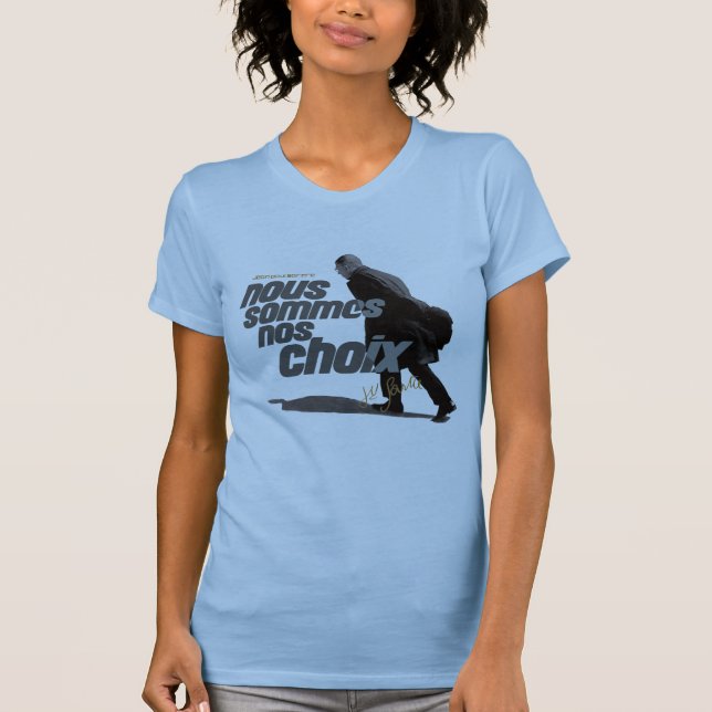 Camiseta Nous Sommes Nos Choix Sartre (Frente)
