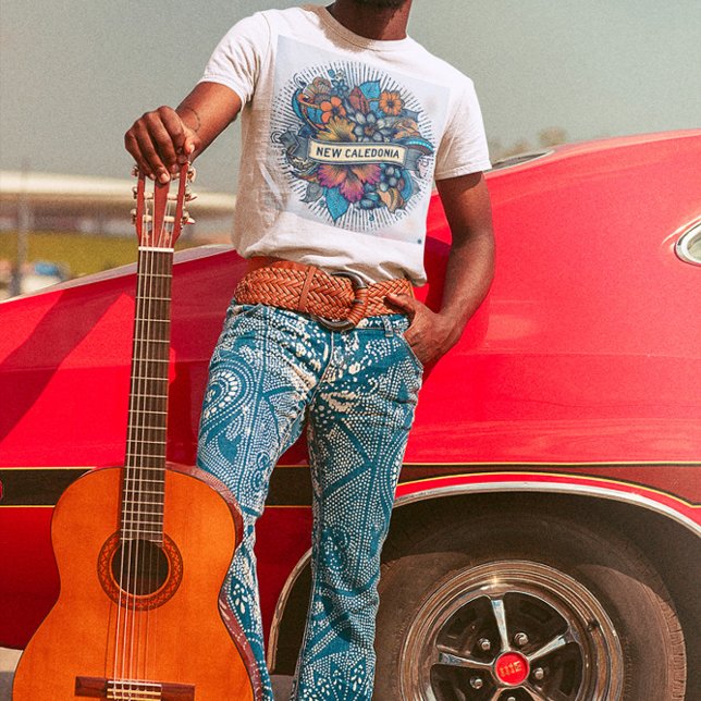 Camiseta Nouvelle-Calédonie tropical, fleurs (Criador carregado)