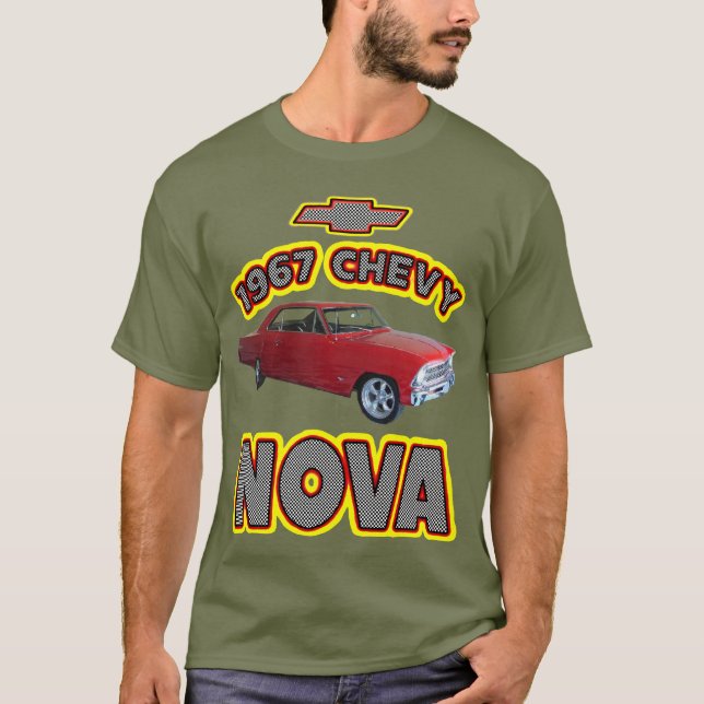 Camiseta Nova 1967 do Chevy dos homens (Frente)