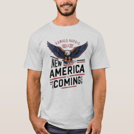 Camiseta Nova América Está Chegando Kamala Harris 2024 Pres