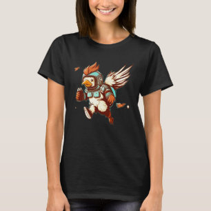 Camiseta Nova Asa com Mochila a Jato para Frango