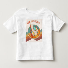 Camiseta nova aventura em foguetes