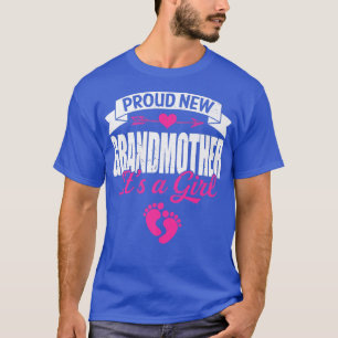 Camiseta Nova avó orgulhosa da família é uma garota