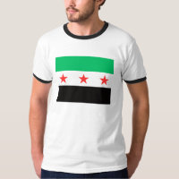 Nova bandeira da Revolução poste da Liberdade Síri