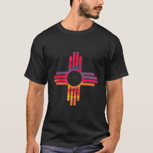 Camiseta Nova Bandeira Do Estado Do México Retro Zia Land E
