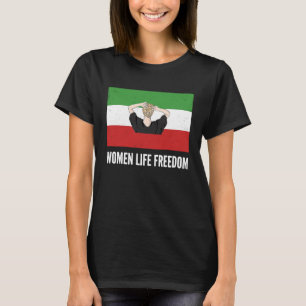 Camiseta Nova bandeira iraniana no Hijab Female Support Wom