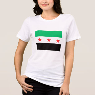 Camiseta Nova bandeira síria liberdade liberdade Síria revo