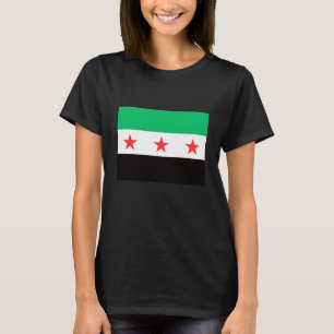 Camiseta Nova bandeira síria liberdade liberdade Síria revo