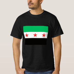 Camiseta Nova bandeira síria liberdade liberdade Síria revo