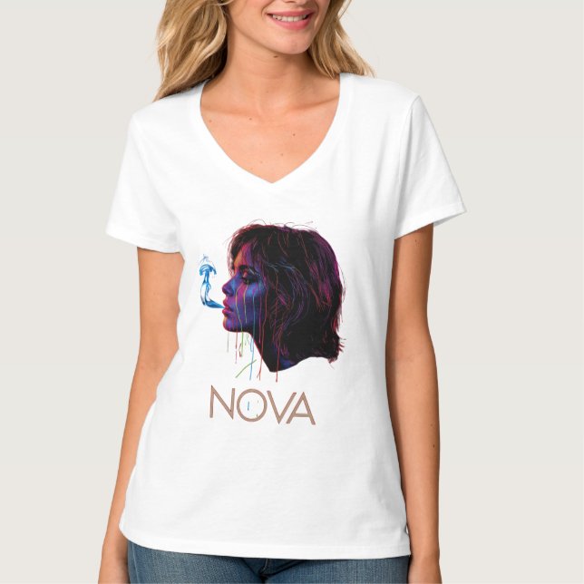 Camiseta Nova Brilho Pintou Silêncio (Frente)