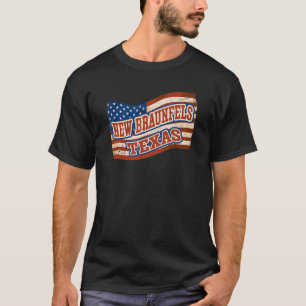 Camiseta Nova cidade de Braunfels no Texas dia nacional Vin