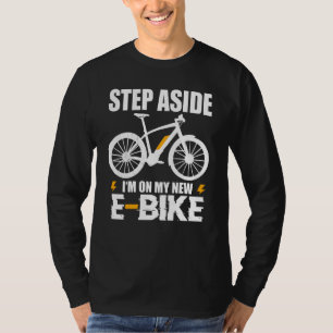 Camiseta Nova E Bike Engraçado Dizendo Velho Pai Pai Ciclis