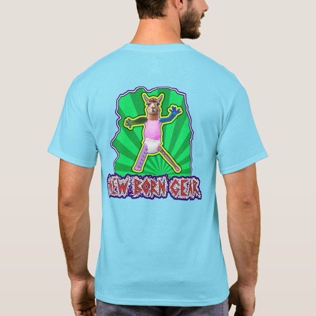 Camiseta Nova engrenagem do Nascer (Imagem de Llama) - Colo (Verso)