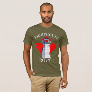 Camiseta Nova Escócia 902 Rota de farol Covada de Peggy