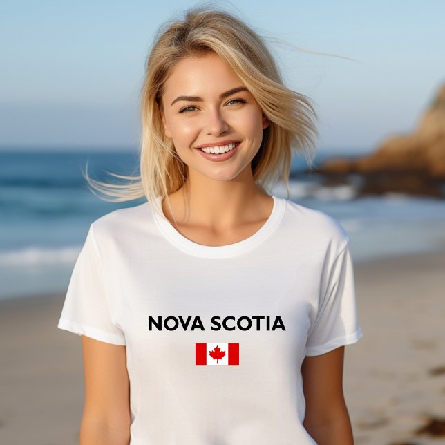 Camiseta Nova Escócia Canadá Sinalizador canadense Light-Co (Criador carregado)
