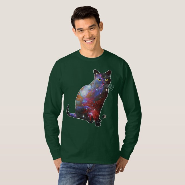 Camiseta Nova Espaço Em Gato (Frente Completa)