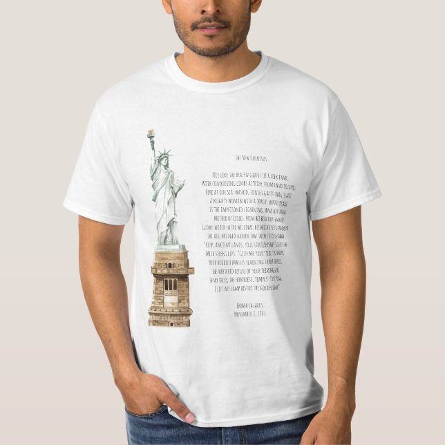 Camiseta Nova Estátua Colossus Liberdade (Frente)