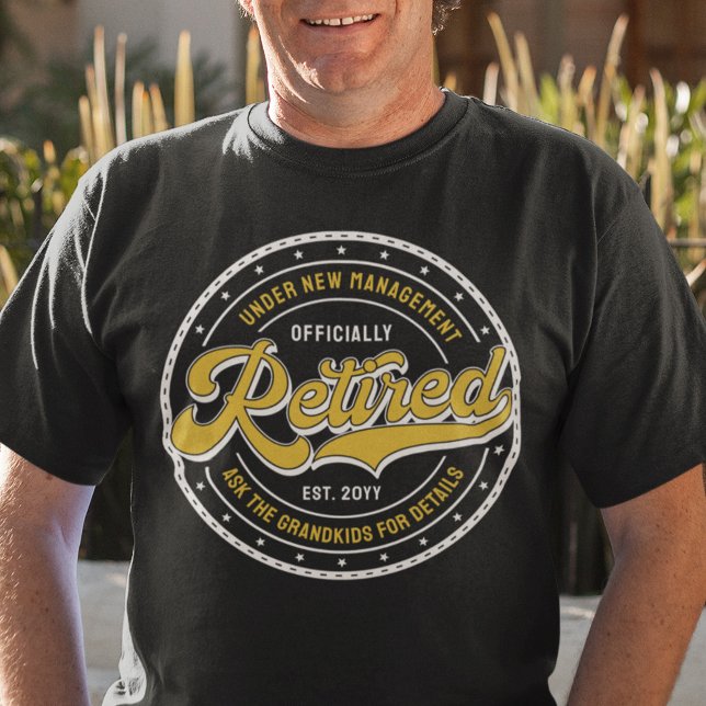 Camiseta Nova Gestão Pergunta aos Netos Divertido Aposentad (Criador carregado)