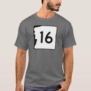 Camiseta Nova Hampshire Route 16