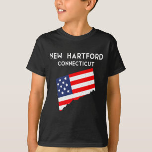Camiseta Nova Hartford Connecticut EUA Estado América Viage