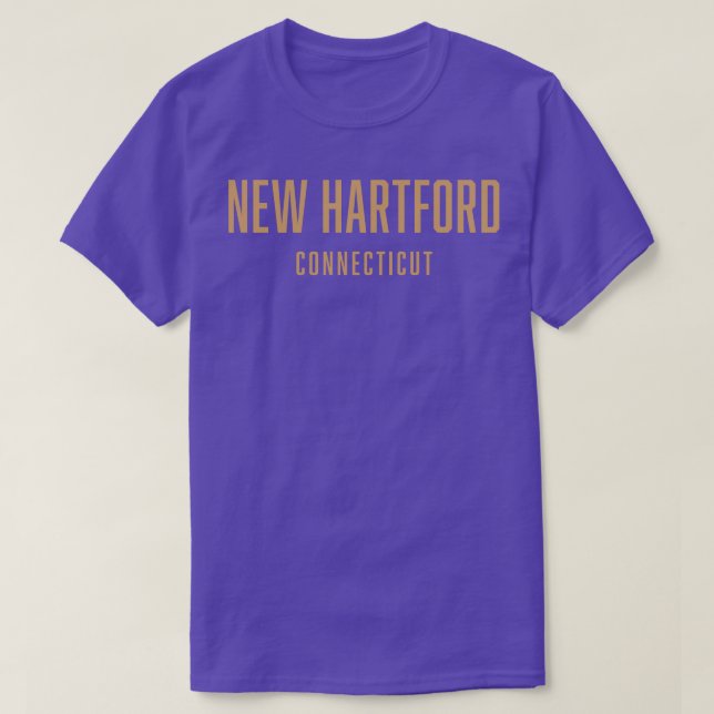 Camiseta Nova Hartford Connecticut TShirt (Frente do Design)