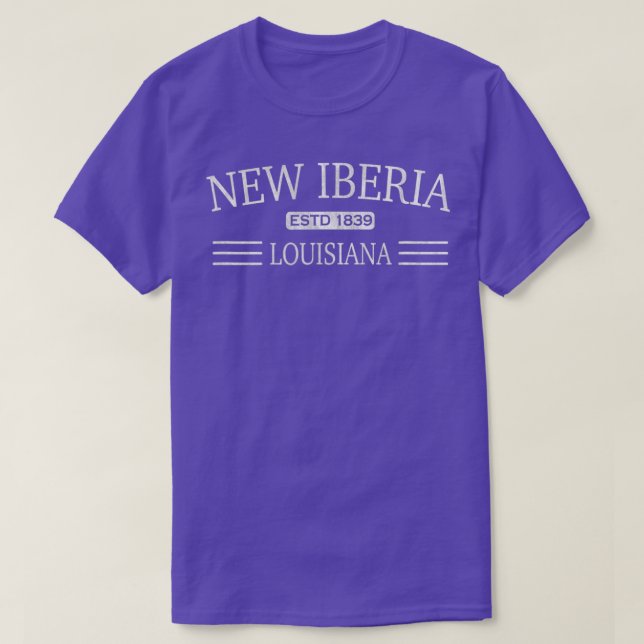 Camiseta Nova Iberia Louisiana 2 (Frente do Design)